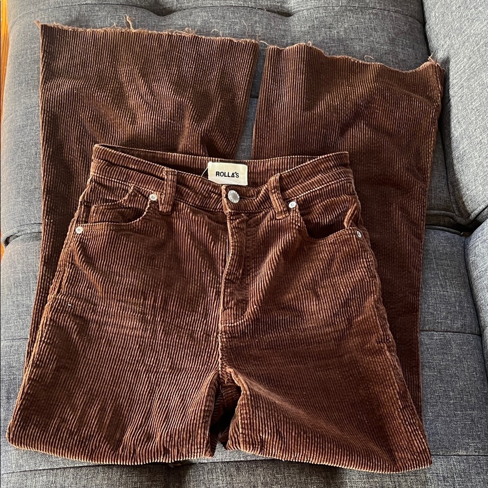 ROLLA'S EastCoast Flare  Chocolate Corduroy Jeans size 25